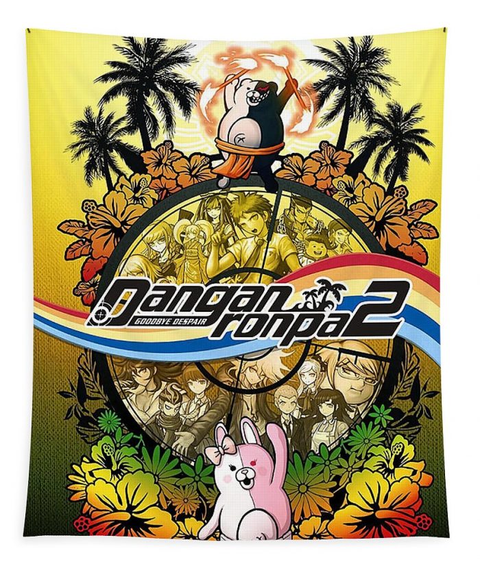 danganronpa 2 poster cute summer thompson - Anime Tapestry Store