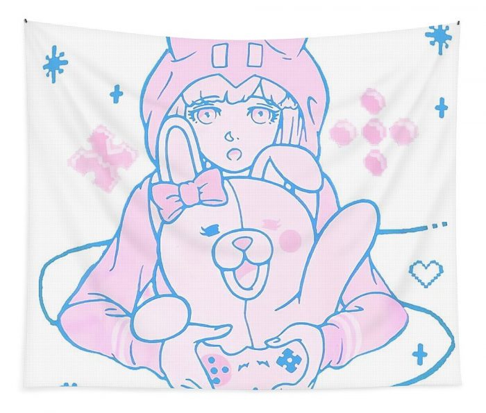 danganronpa 2 ultimate gamer chiaki nanami 2 alex mohammed - Anime Tapestry Store