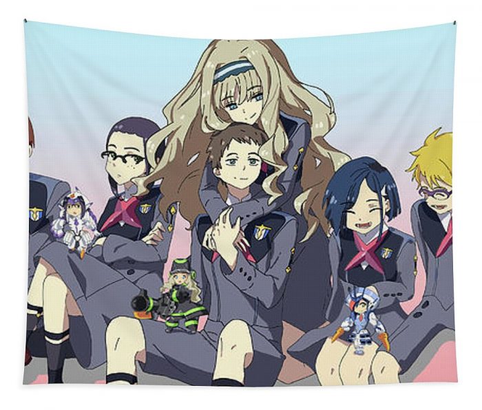 darling in the franxx anime roome - Anime Tapestry Store