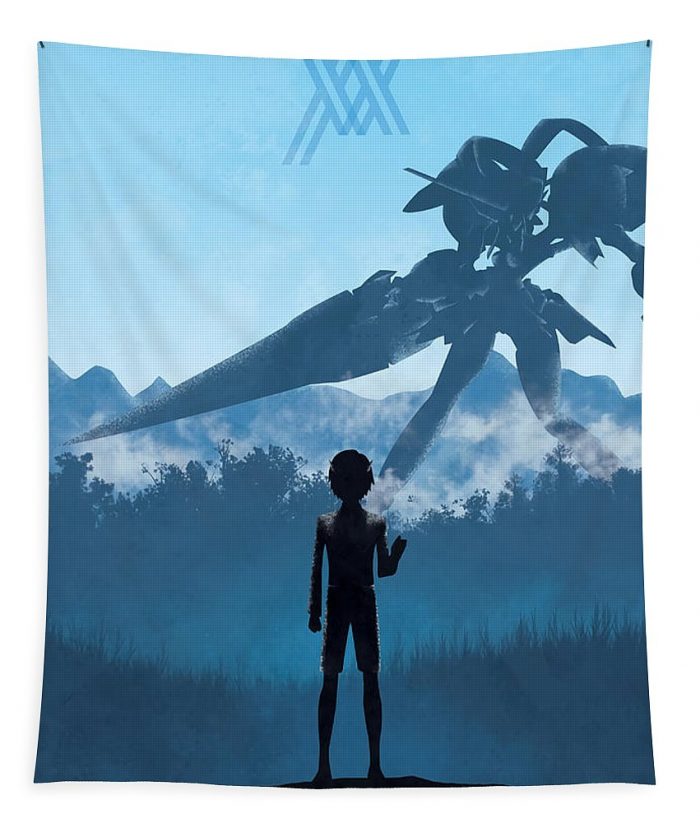 darling in the franxx hiro poster damien clarke - Anime Tapestry Store