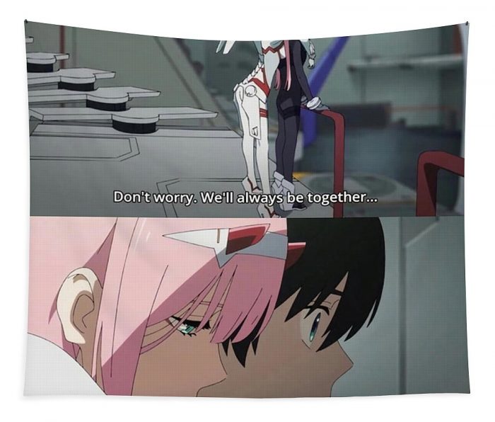 darling in the franxx together forever poster powell finley - Anime Tapestry Store