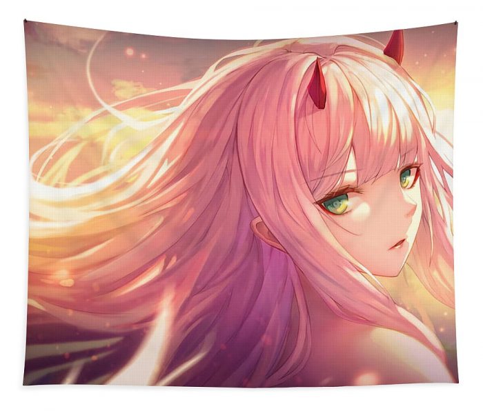 darling in the franxx zero two poster nostalgia lewis megan - Anime Tapestry Store