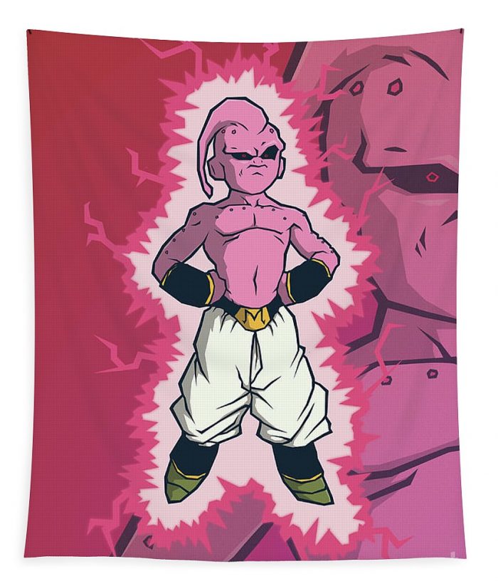 dragon ball z kid buu cartoonime - Anime Tapestry Store