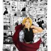 edward elric manga collage poster music stewart joanne - Anime Tapestry Store
