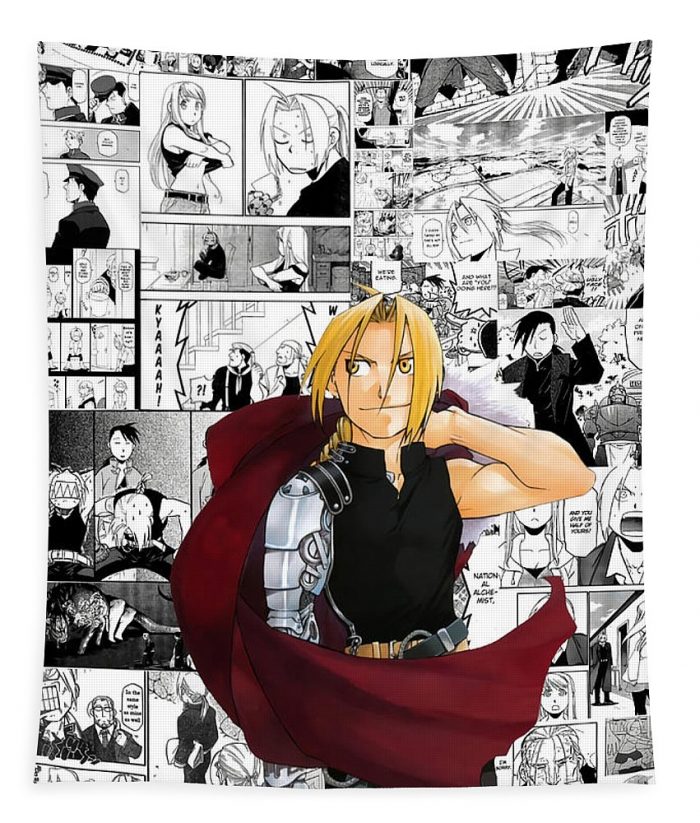 edward elric manga collage poster music stewart joanne - Anime Tapestry Store