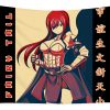 fairy tail erza scarlet retro art anime anime art transparent - Anime Tapestry Store