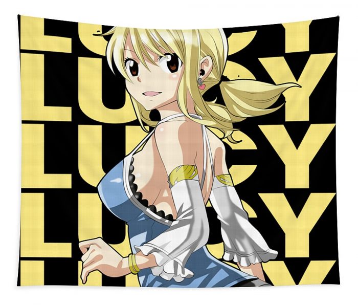 fairy tail lucy heartfilia name anime anime art transparent - Anime Tapestry Store