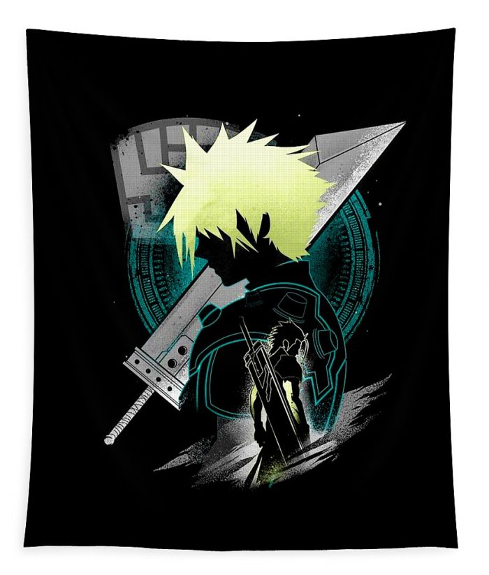 final fantasy vii cring duot transparent - Anime Tapestry Store