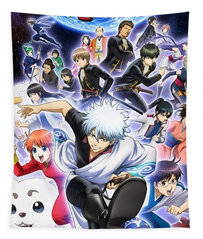 gintama 2015 poster retro selina miller - Anime Tapestry Store