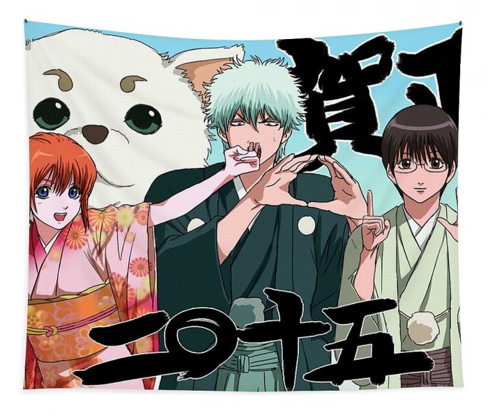 gintama poster vintage stevens hannah - Anime Tapestry Store