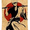 gintama red circle poster nostalgia turner fox - Anime Tapestry Store