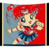 graphic sailor moon art chibiusa characters anime manga for fans gleam shinny transparent - Anime Tapestry Store