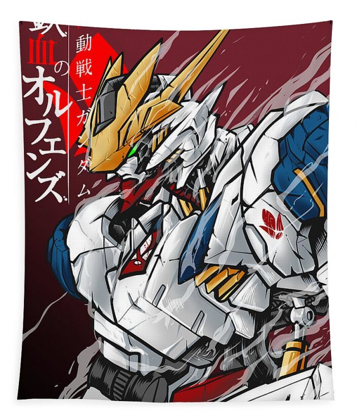 gundam barbatos lupus rex wahyudi pratama - Anime Tapestry Store