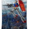 gundam panorama andrea gatti - Anime Tapestry Store