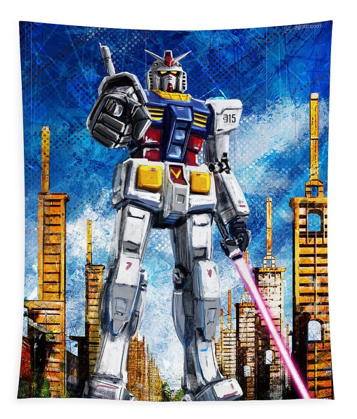 gundam parco dora andrea gatti - Anime Tapestry Store