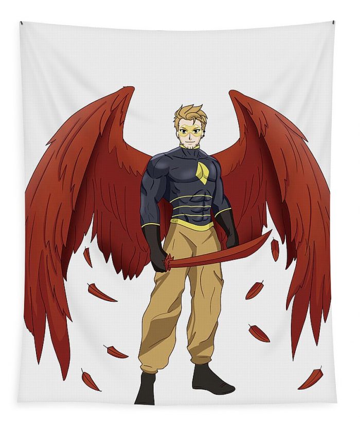 hawks ariel murio - Anime Tapestry Store