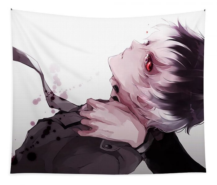 hiase amp ken kaneki poster love white palmer - Anime Tapestry Store