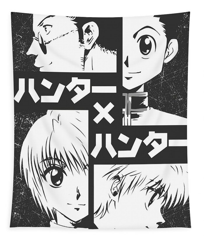 hunter x hunter japanese poster nhan hoang glenn culp - Anime Tapestry Store