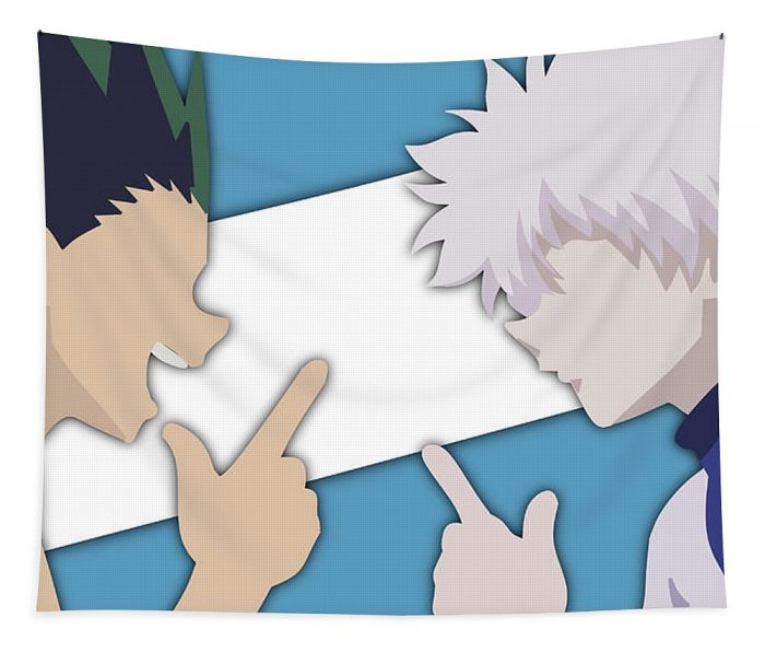 hunterxhunter gon and killua michael graves - Anime Tapestry Store