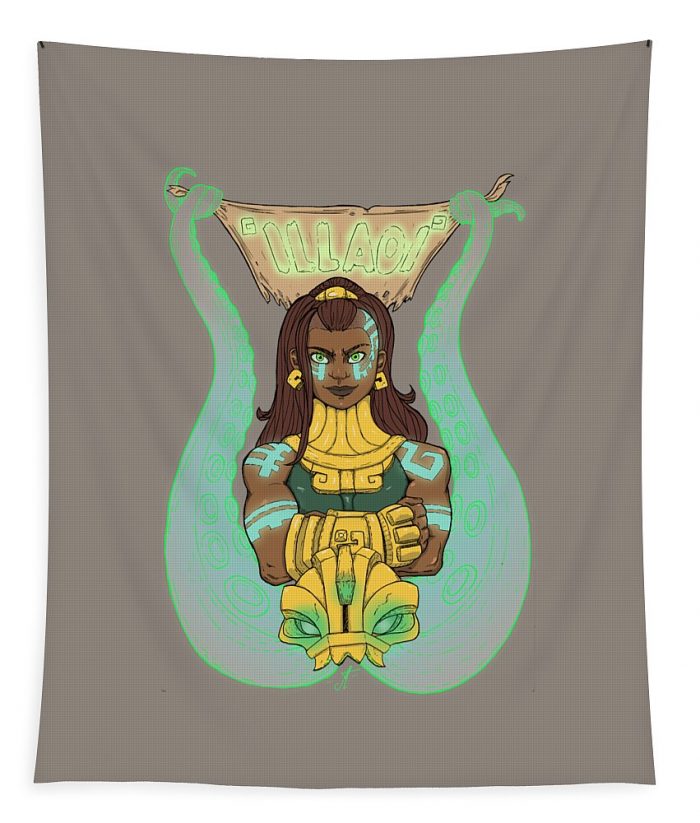 illaoi t cool 70s patel clark transparent - Anime Tapestry Store