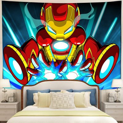 Iron Man Cartoon Digital Art Tapestry Room Decor