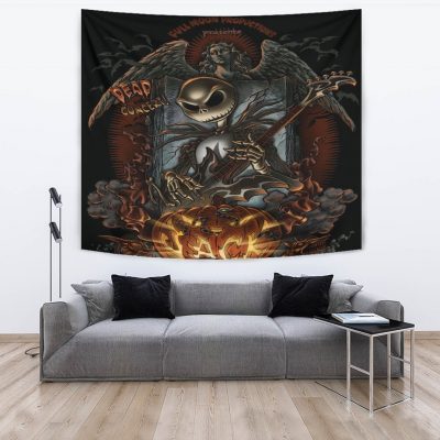 Jack Skellington Rock Nightmare Before Christmas Tapestry Room Decor