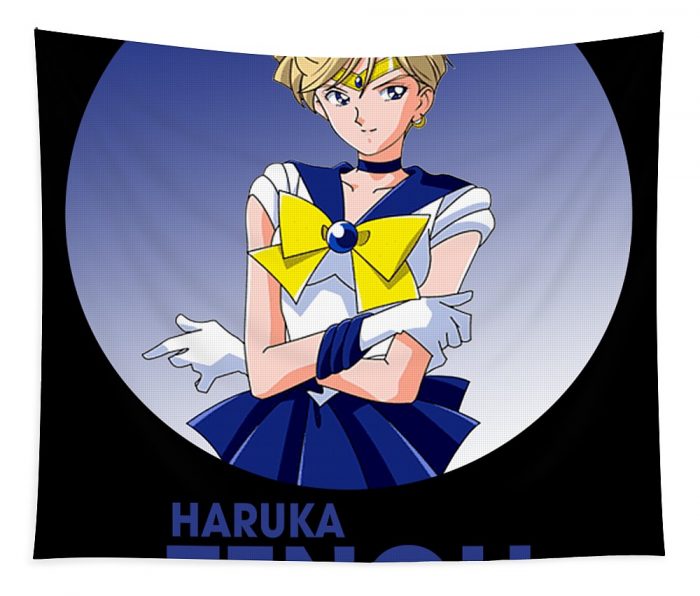 japanese art sailor moon haruka girl anime manga for fans gleam shinny transparent - Anime Tapestry Store