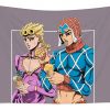 jojos bizarre adventure enjoying ice cream jennye mhyli transparent - Anime Tapestry Store