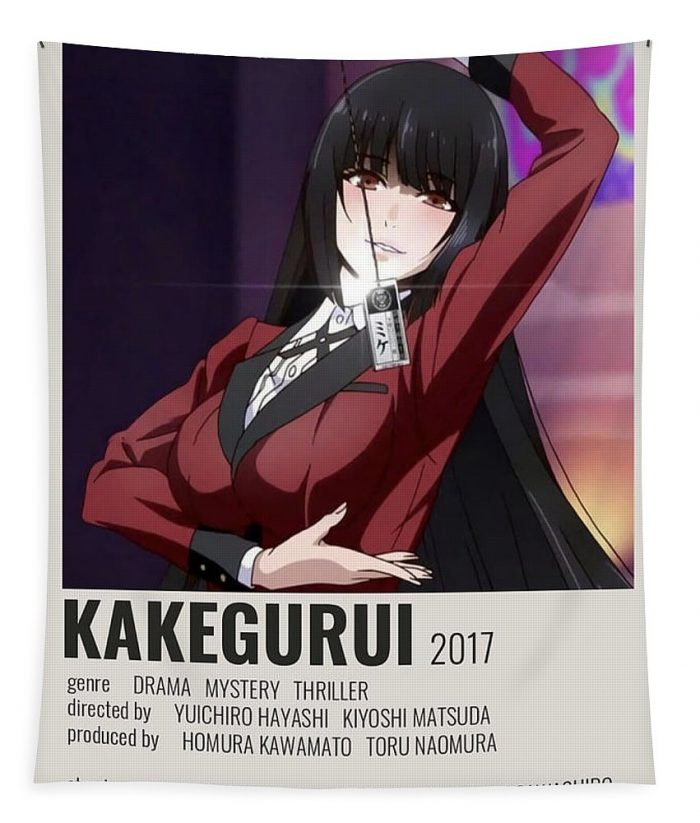 kakegurui poster poster quote shaw phillips - Anime Tapestry Store