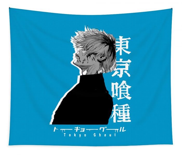 kaneki ken white ver wild oaks transparent - Anime Tapestry Store