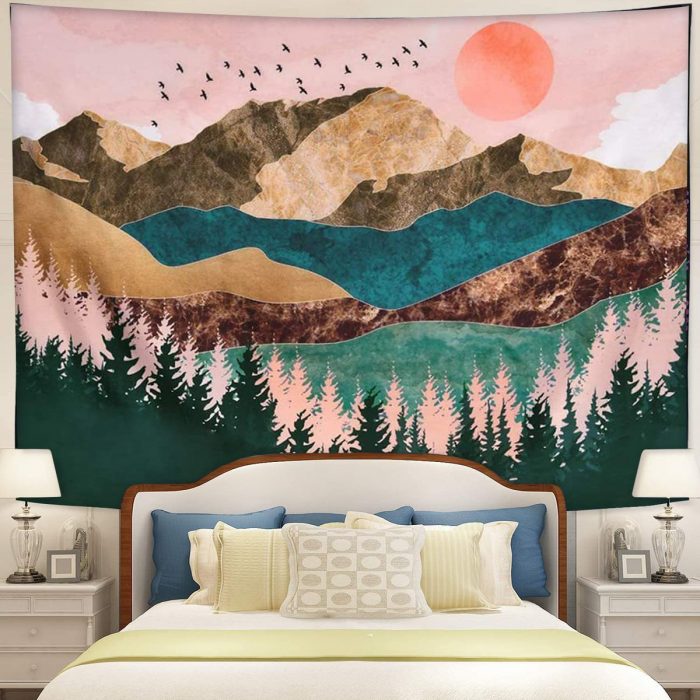 Mountains Landscape Art Tapestry Room Decor