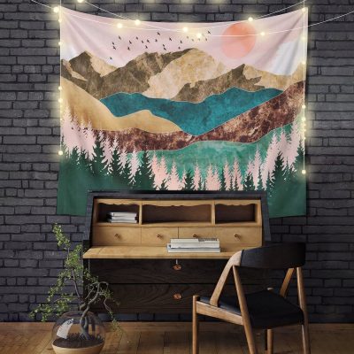 Mountains Landscape Art Tapestry Room Decor