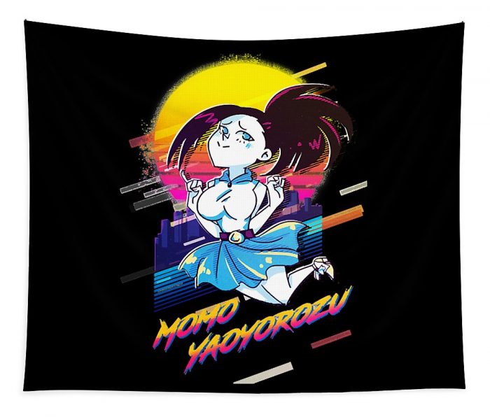 lucky think fast in every position my hero academia momo yaoyorozu gift for fans zery bart transparent - Anime Tapestry Store