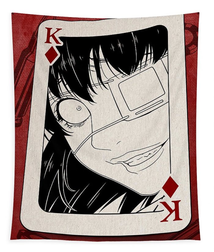 midari ikishima kakegurui poster karl davies - Anime Tapestry Store