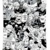 miya atsumu manga collage haikyuu poster blue tracy graham - Anime Tapestry Store