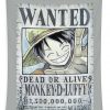 monkey d luffy wanted poster handmade print lissy gale - Anime Tapestry Store