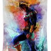 my hero academia all might artwork watercolor symbol of peace mad lab 1 - Anime Tapestry Store