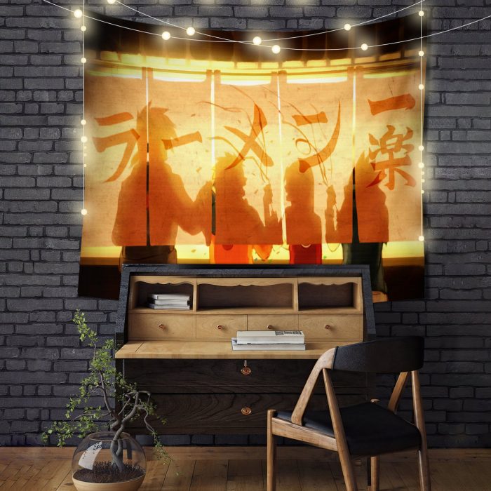 Naruto Sasuke Kakashi Team 7 Anime Tapestry Room Decor