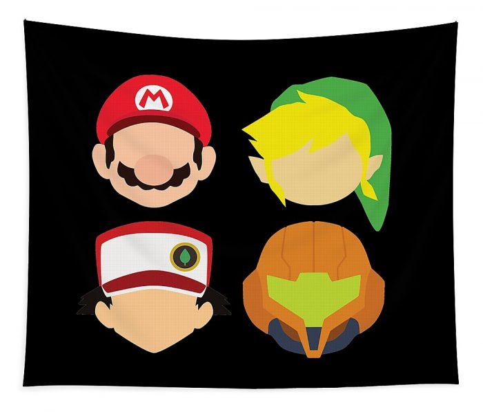 nintendo raymond sandos transparent - Anime Tapestry Store