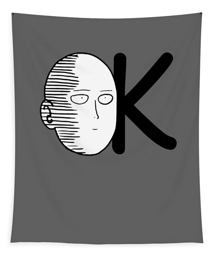 ok saitama boy adams wilson transparent - Anime Tapestry Store