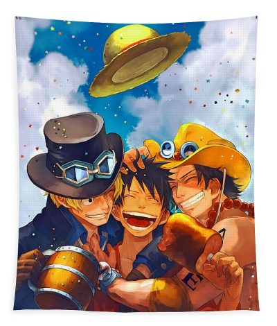 One Piece Integrated Luffy tapestry animation Blood poster