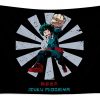 position go opponent izuku midoriya my hero academia retro japanese cool gifts zery bart transparent - Anime Tapestry Store