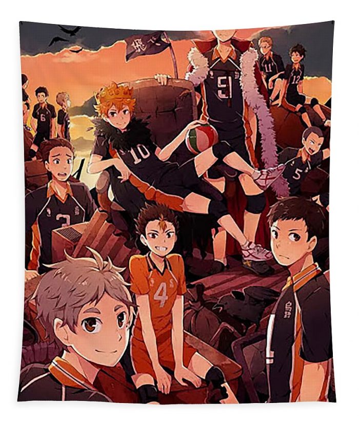 raven karasuno ke tan - Anime Tapestry Store