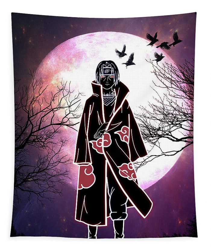 red moon faissal thomas - Anime Tapestry Store