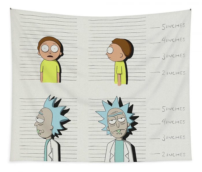 rick and morty mugshots samuel whitton - Anime Tapestry Store