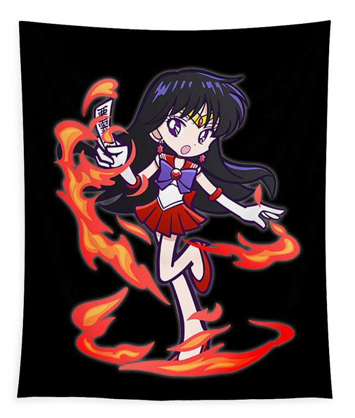 sailor mars bachar rafouf transparent - Anime Tapestry Store