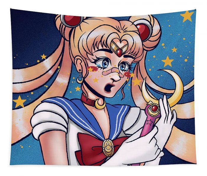 sailor moon fan art ptii skylar b dillon - Anime Tapestry Store