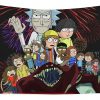 stranger things x rick and morty bea lorzano - Anime Tapestry Store