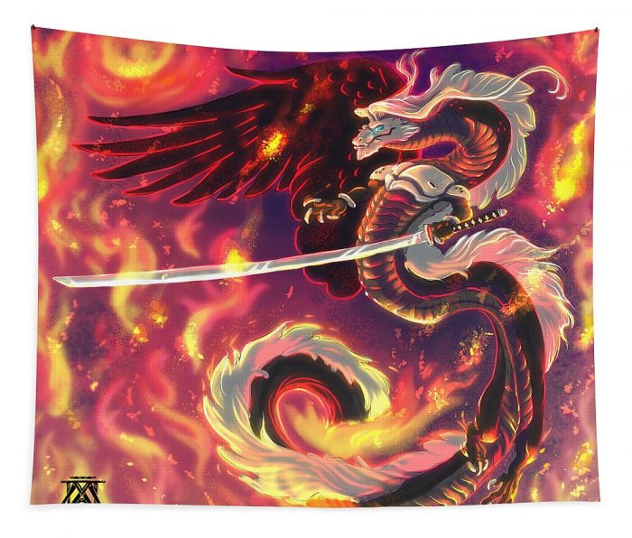 the one winged dragon minni morpho - Anime Tapestry Store