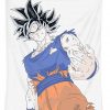 ultra instinct goku color andrea nocito transparent - Anime Tapestry Store